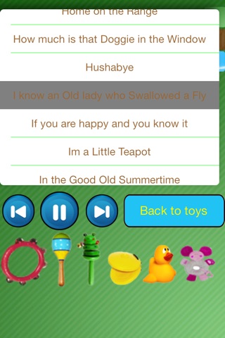 60 nursery rhymes and kids musical toys - Shake or touch toys to play sound and make melody while rhymes are playing. screenshot 2