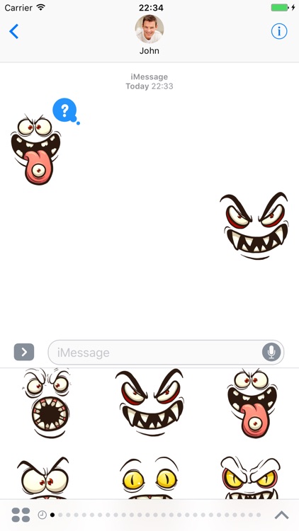 Monster Face - Stickers for iMessage