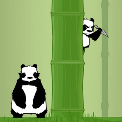 Panda cut bamboo