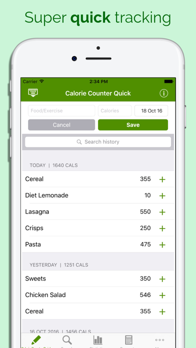 How to cancel & delete Calorie Counter Quick from iphone & ipad 1