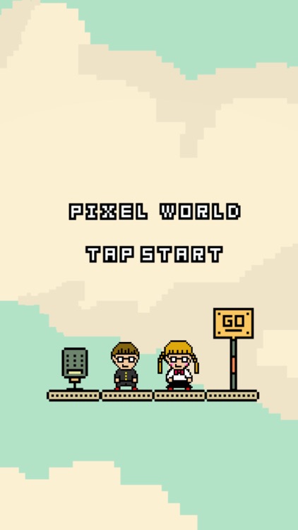 pixel art world - jump action game