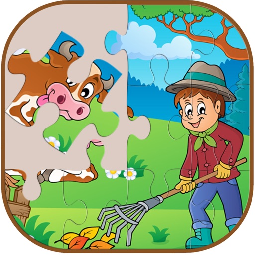 Farm Jigsaw Puzzle Games Fun For Kids and Adults icon
