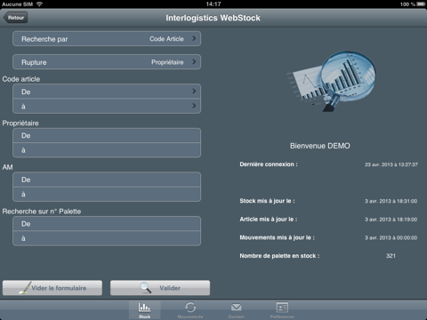 Interlogistics Webstock screenshot 2