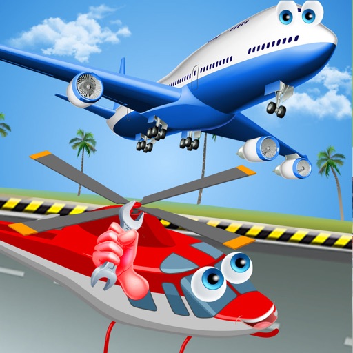 Airplane Factory & Mechanic Simulator kids games iOS App