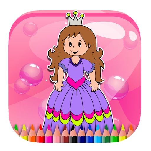 Kids Princess Fairy For Coloring Page Game Edition Icon