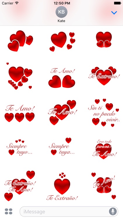 Te Amo Stickers