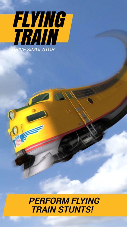 Flying Train. Drive Simulator