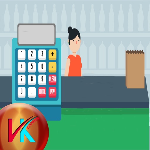 Mall Cashier Manage The Counter Icon