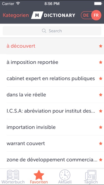 MDictionary Wirtschaft (DE-FR) screenshot-3