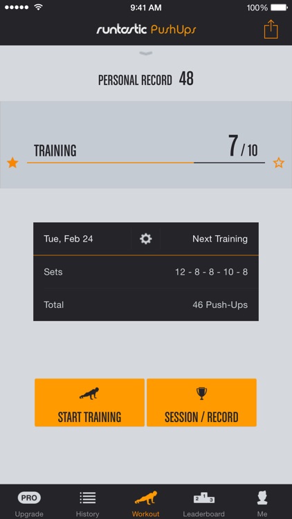Push Ups Counter & Trainer - Runtastic screenshot-0