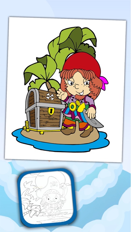 Paint and Color Pirates –coloring book screenshot-3