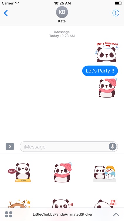 Little Chubby Panda Animated Sticker