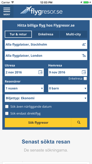Flygresor.se(圖1)-速報App