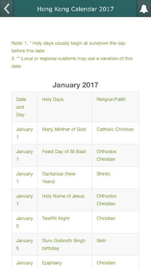 Hong Kong Calendar 2017 with Daily Horoscope(圖3)-速報App