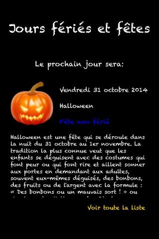 Jours fériés et fêtes - náhled