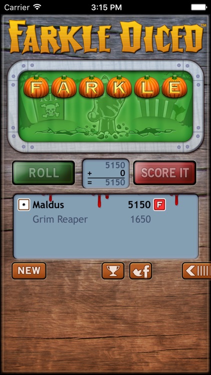 Farkle Diced Halloween