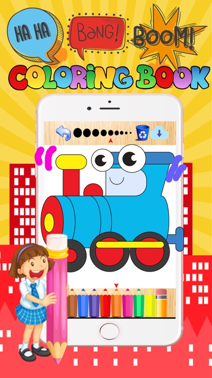 Vehicle coloring book free crayon games for kids