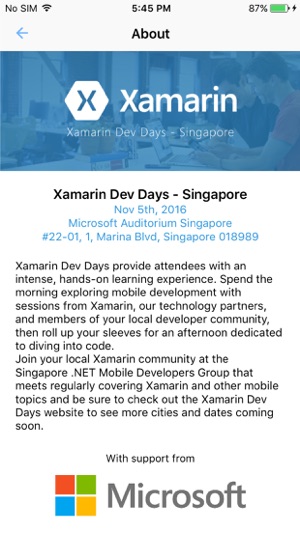 Xamarin Dev Days - Singapore(圖2)-速報App