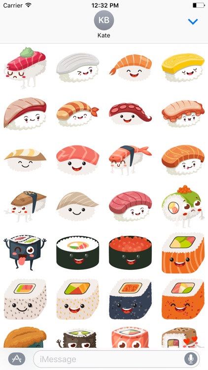 Sushi Stickers for iMessage #5