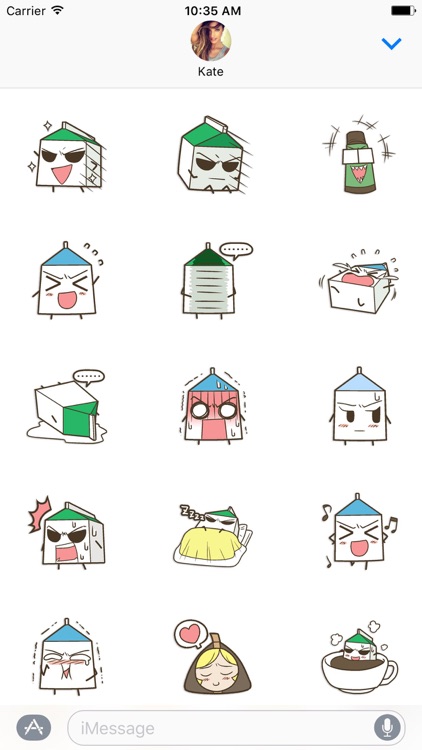 Milk Carton Box Sticker