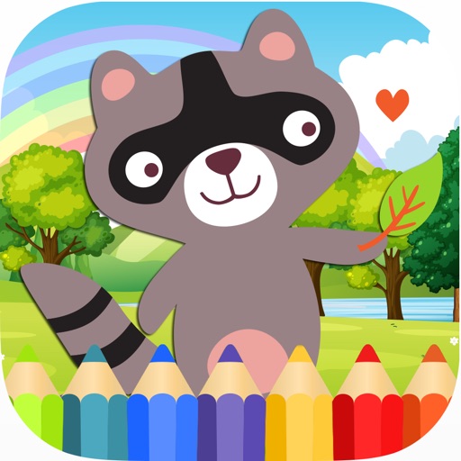 Animal Coloring Pages for Kids Boy & Girl HD iOS App