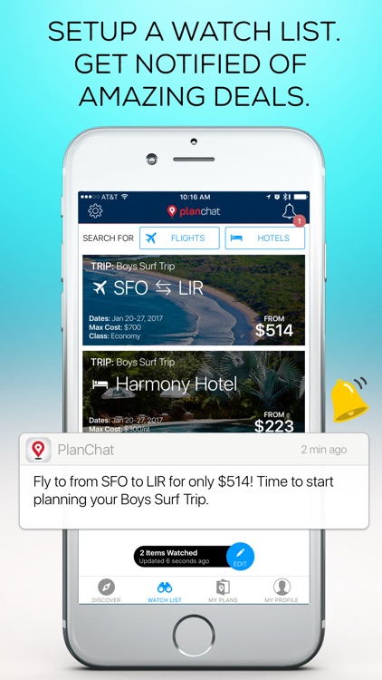 PlanChat: Group Messaging for Trip Planning