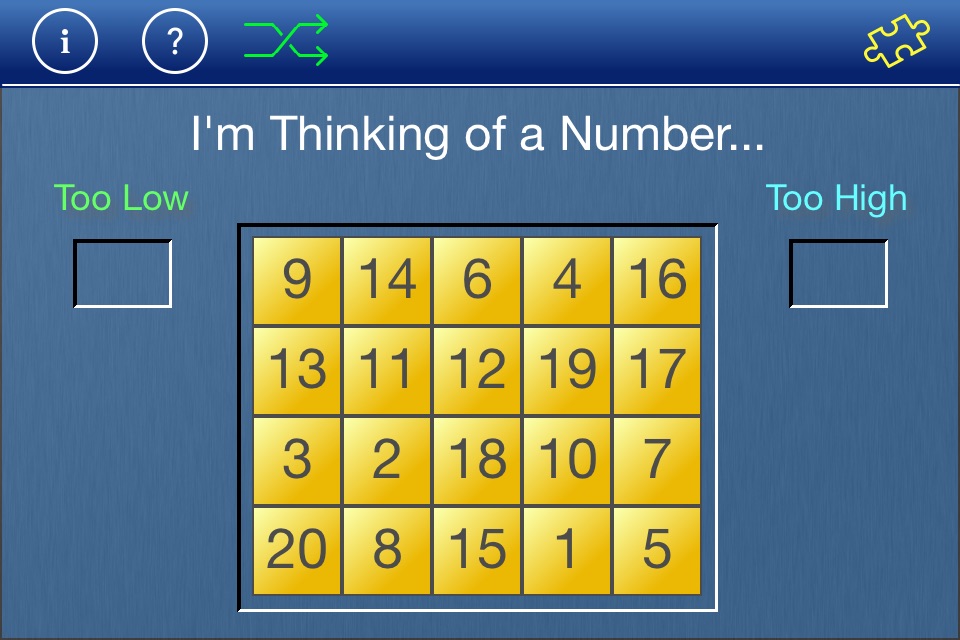 Thinking of a Number screenshot 3