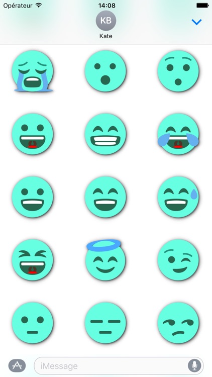 TURQUOISE Emoji • Stickers for iMessage