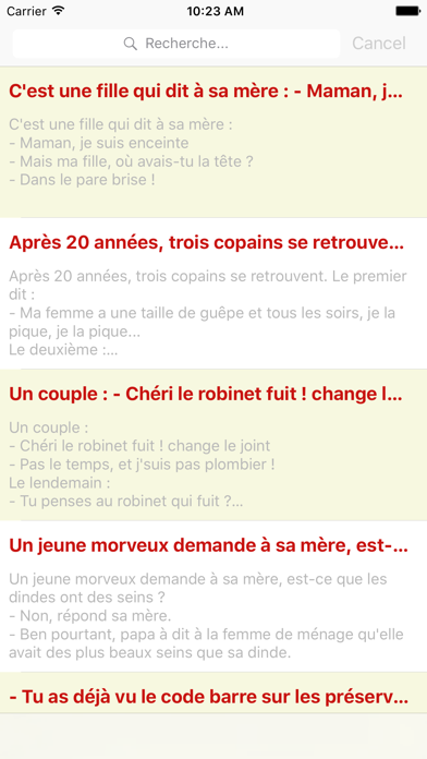 How to cancel & delete Adultes courtes - 200 Blagues Adultes Courtes 18+ from iphone & ipad 1