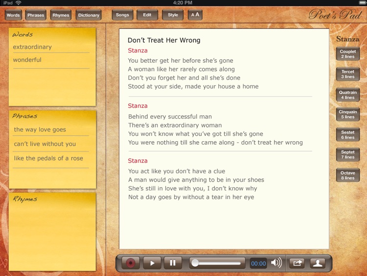Poet's Pad™ screenshot-4