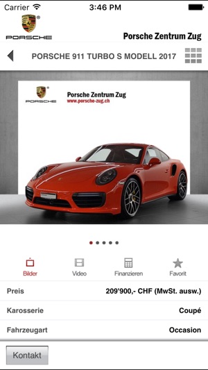 Porsche Zentrum Zug für iPhone(圖5)-速報App