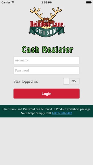 Reindeer Lane Checkout App