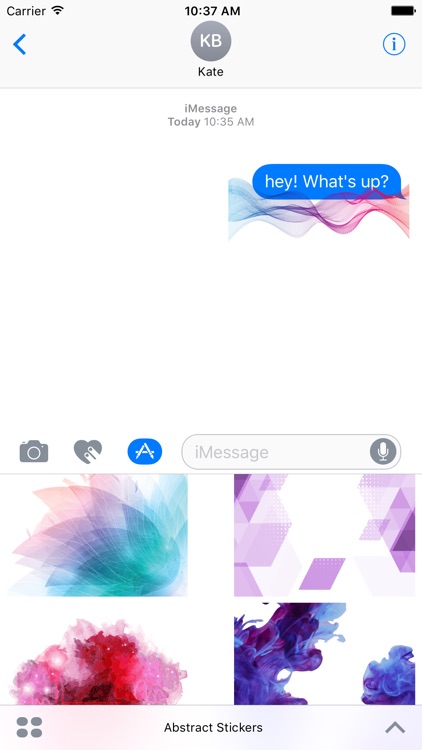 Abstract Stickers For iMessage