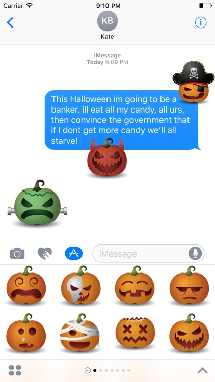 Smile Pumpkin for Halloween - Fx Sticker