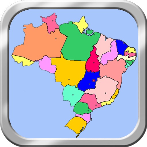 Brazil Puzzle Map Icon