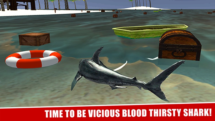 Shark Attack Simulator 3D Great white Fish fighting screenshot-3