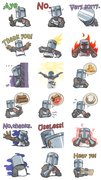 Knight Stickers : Funny Pack!