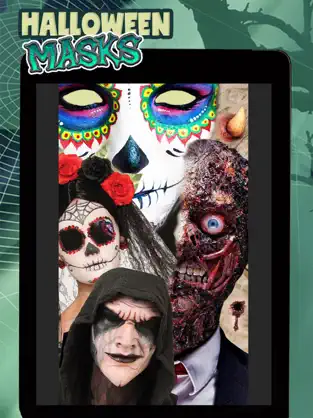 Screenshot 1 Halloween Máscaras Y Disfraces Pegatina Cámara iphone
