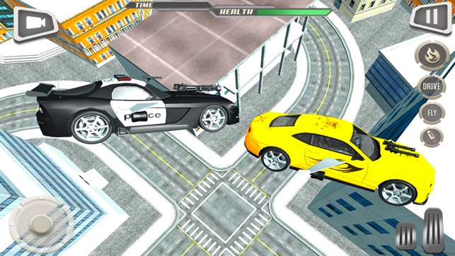 Flying Police Car Driver & Motor Bike Rider Chase(圖4)-速報App