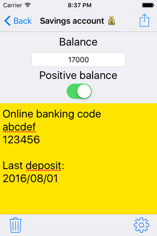 Bank Accounts Balance screenshot 2