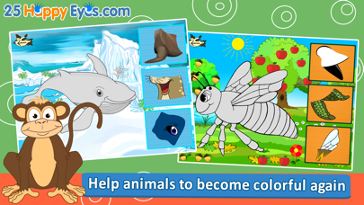 How to cancel & delete Joyful Animals for Kids - puzzle game for children from iphone & ipad 3