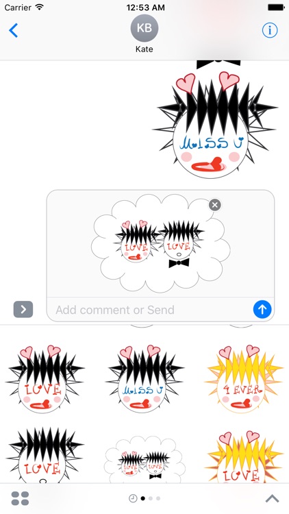 True Love Forever emoji stickers - Miss you always screenshot-4