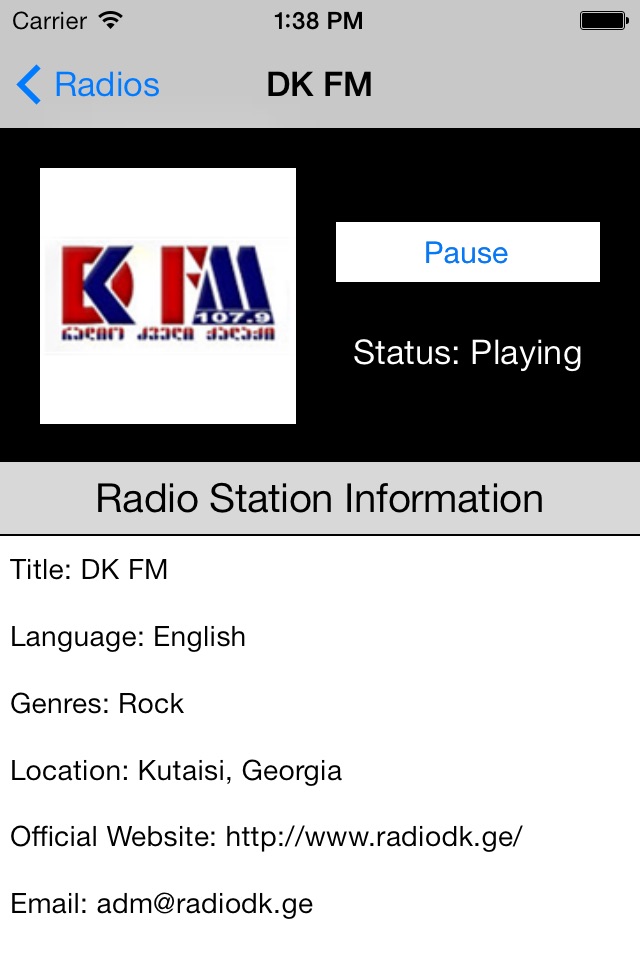 Georgia Radio Live (Georgian) screenshot 2