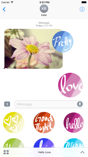 Hello Love sticker pack - hi stickers fo