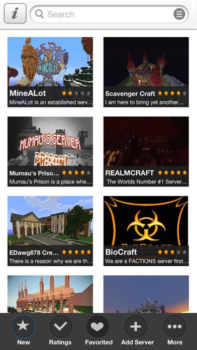 Servers for Minecraft... screenshot1