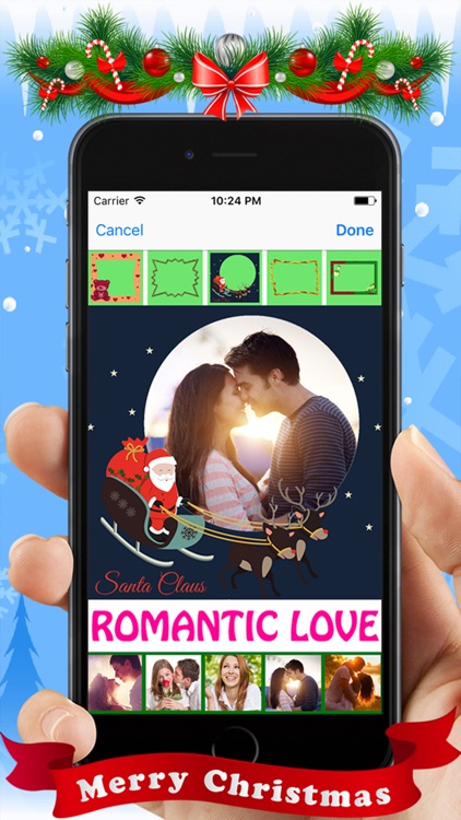 Santa Claus Photo Sticker Editor & Xmas Cards Make