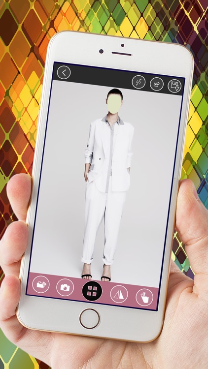 Women Fashion Suit Photo Montage