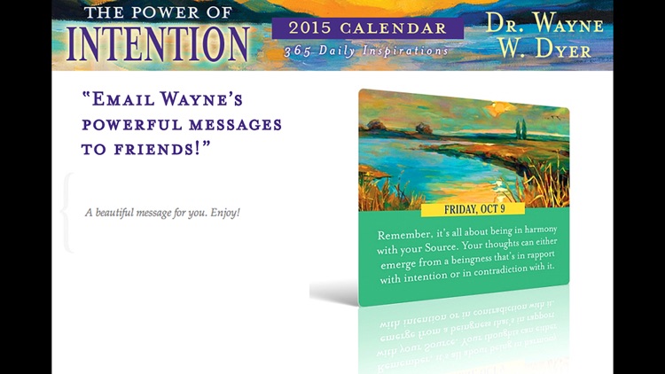 The Power of Intention 2015 Calendar - Wayne Dyer