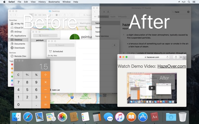 App Design: Hazeover Distraction Dimmer For Mac