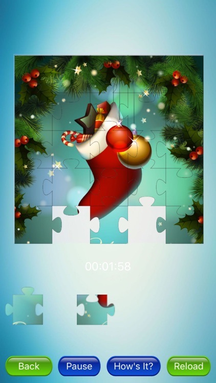 Simple and lovely christmas jigsaw